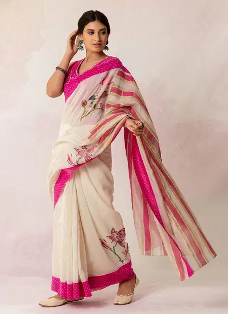 MG 557 Plain Linen Digital Printed Daily Wear Saree Wholesale Price In Surat
